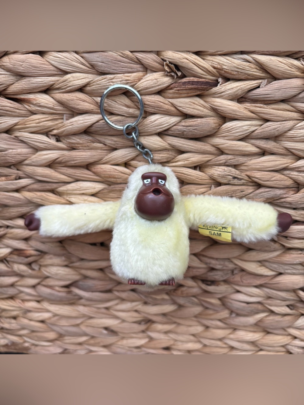 Kipling Sam Monkey Keychain Yellow